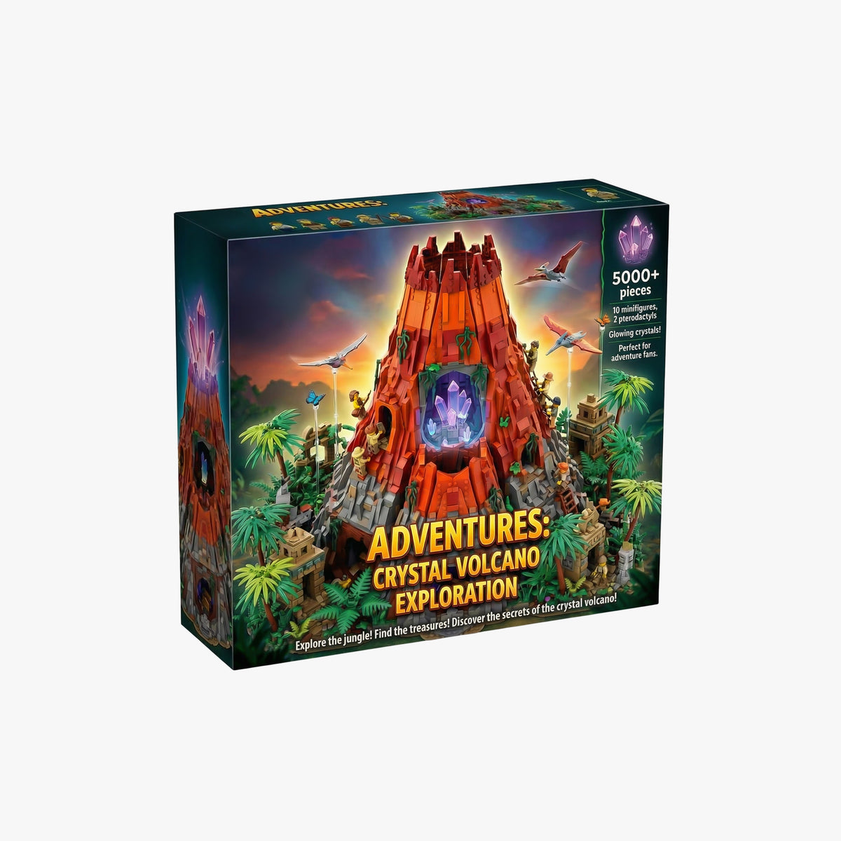 Crystal Volcano Adventure Set